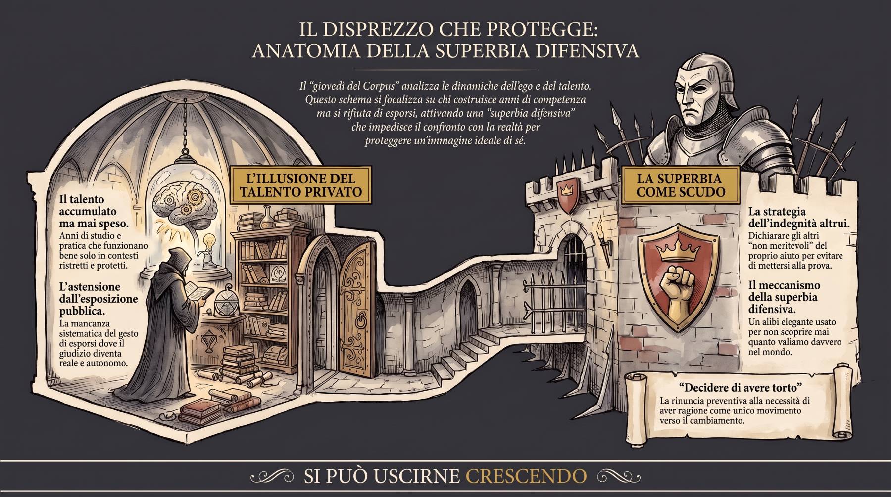 Il disprezzo che protegge — serata del Corpus Sibaldianum del 20 agosto 2026.