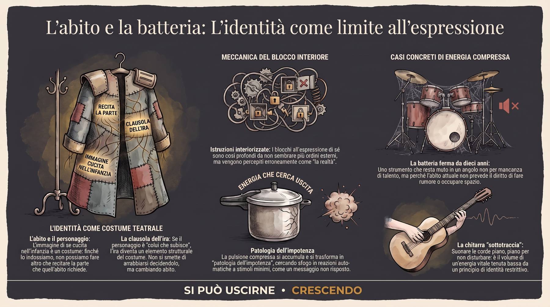 L'abito e la batteria — serata del Corpus Sibaldianum del 13 agosto 2026.