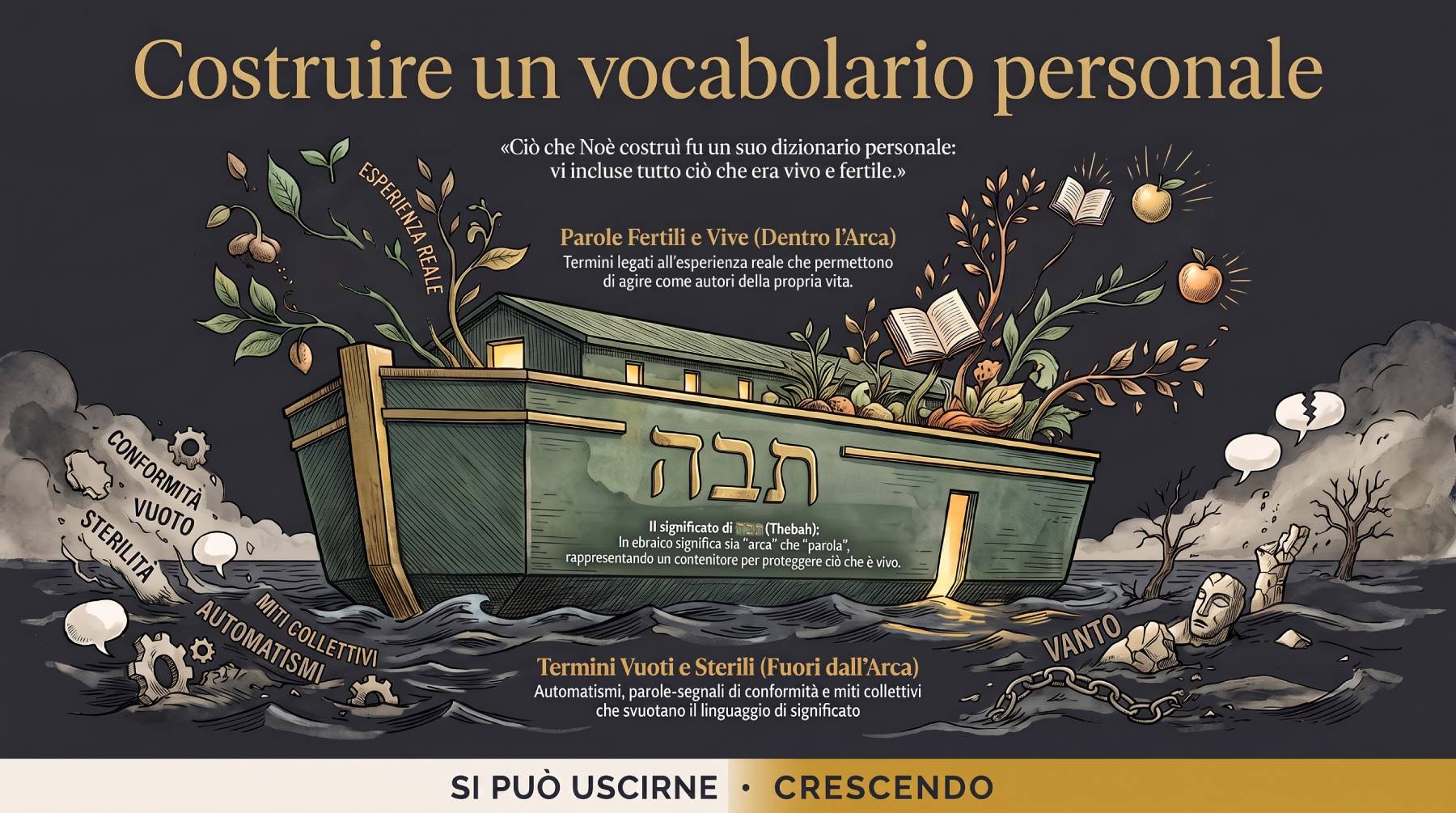 Costruire un vocabolario personale — thebah come contenitore linguistico selettivo.