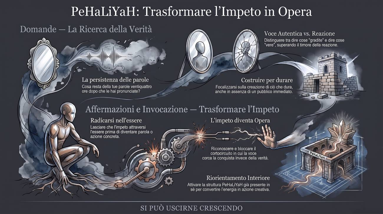 Infografica Esercizi # 20 PeHaLiYaH: trasformare l'impeto.