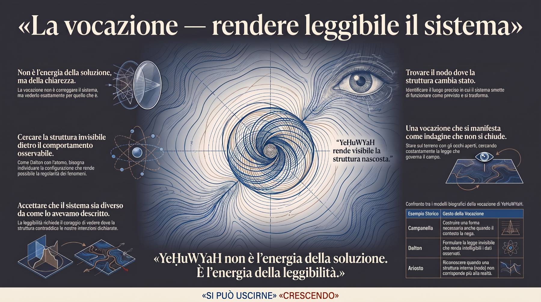 YeḤuWYaH — La vocazione: rendere leggibile il sistema