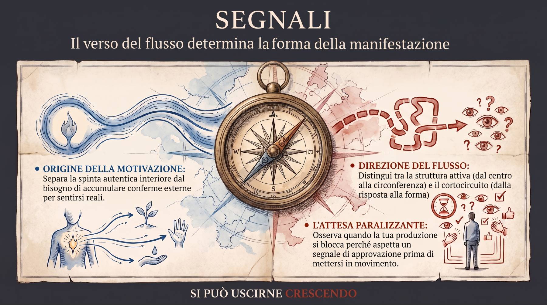 Segnali — ʼANiYʼeL: la distinzione tra struttura attiva e cortocircuito nel rapporto tra manifestazione e risposta attesa.