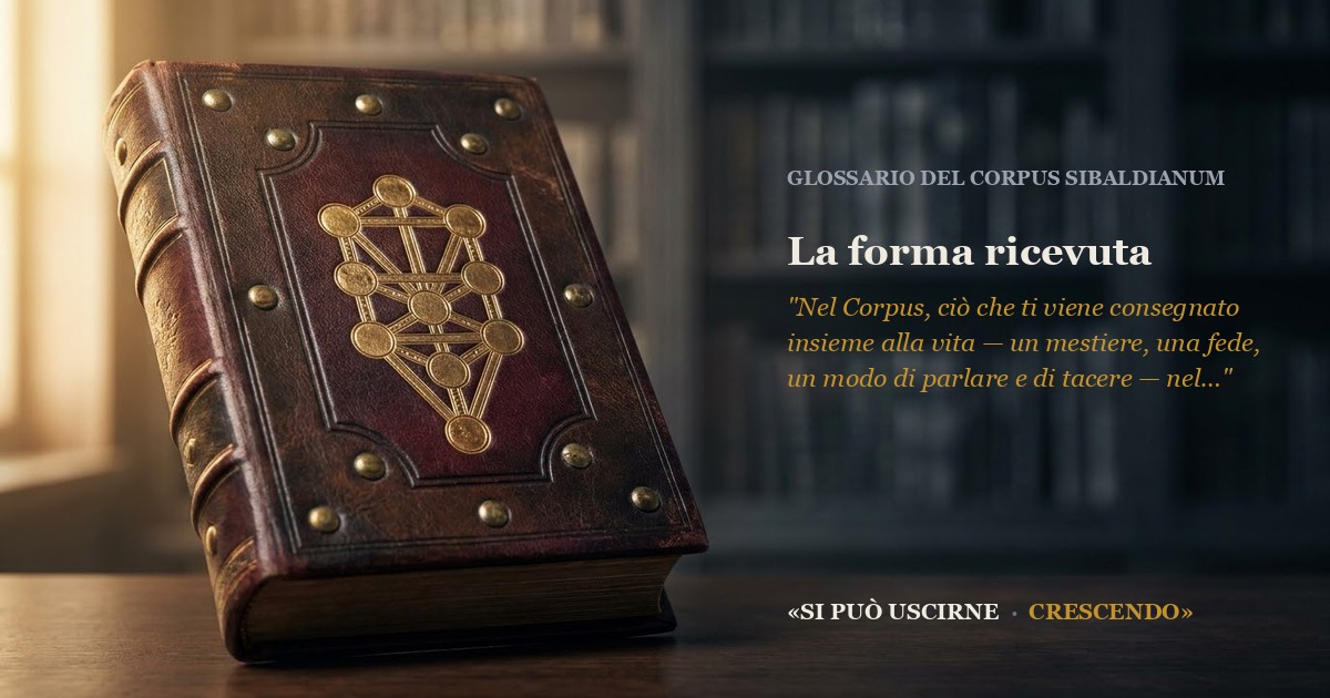 Immagine di copertina — La forma ricevuta