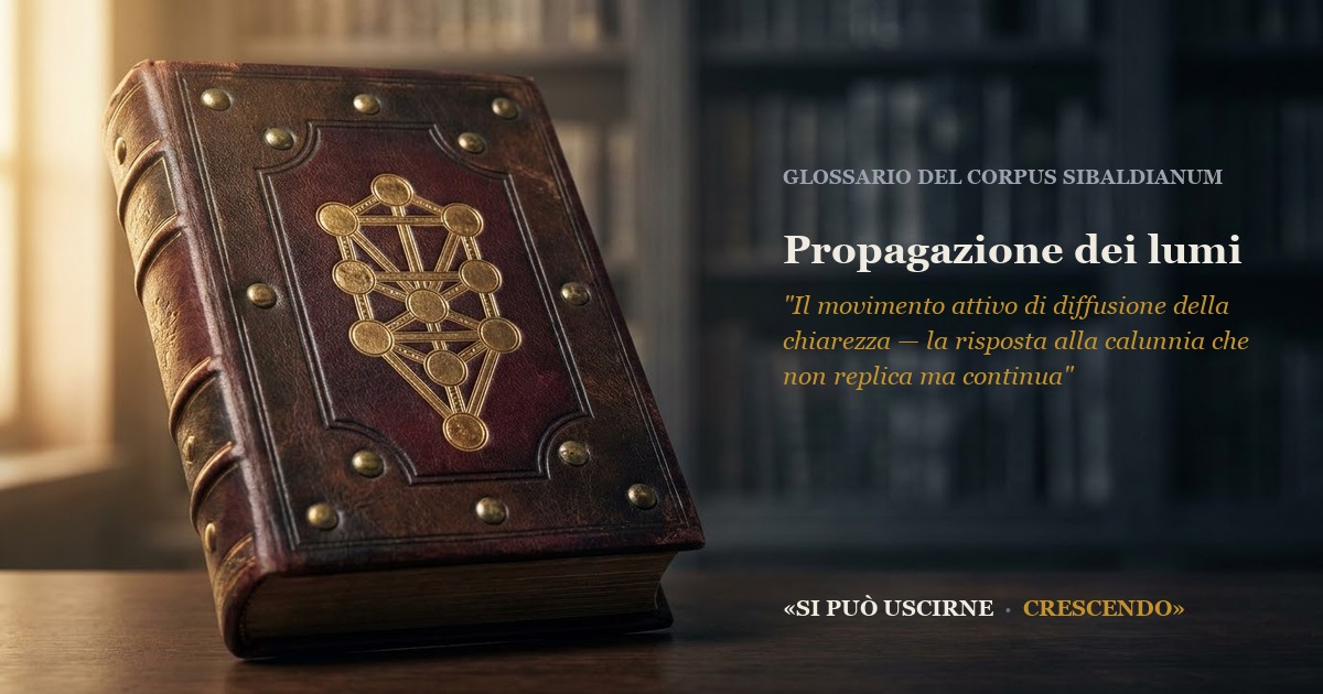 Immagine di copertina — Propagazione dei lumi («propagation des lumières»)