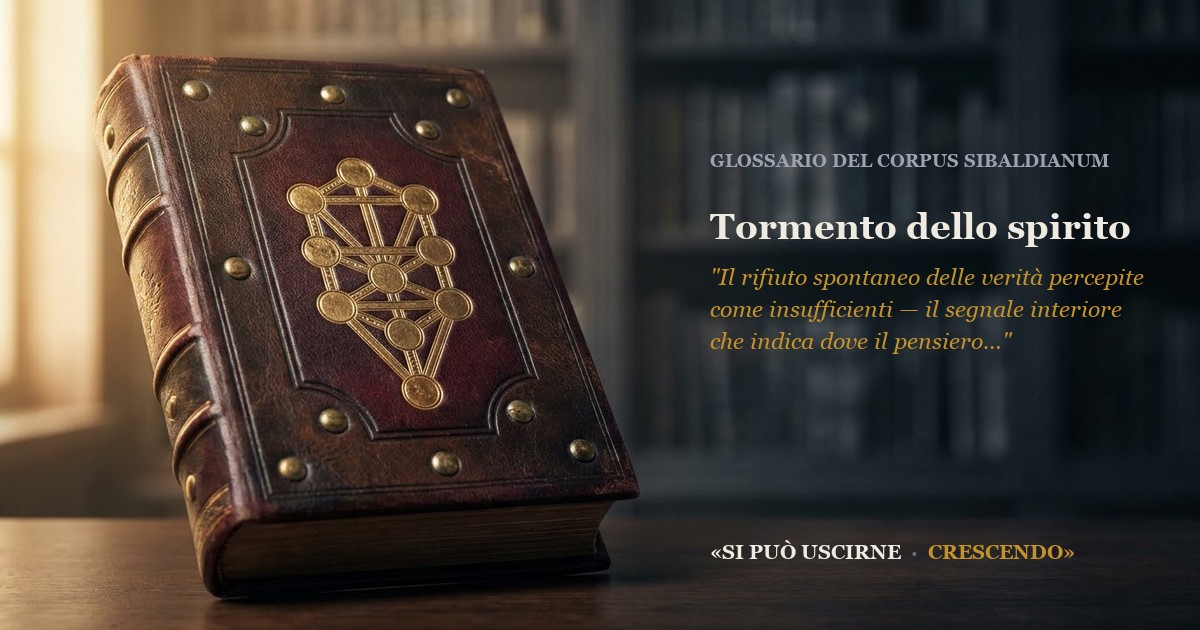 Immagine di copertina — Tormento dello spirito (tourments d'esprits)